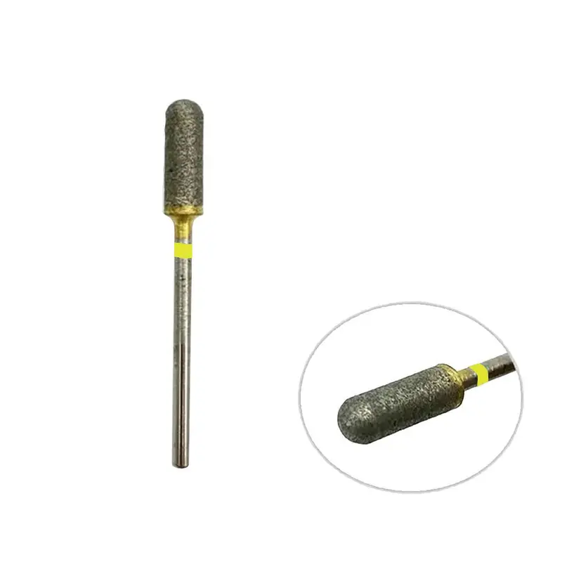 0.5 Cm Diamond Burr – Medium-Grain Rounded Cylinder 1