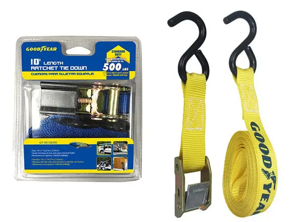 1-Inch X 10-Foot Ratchet Strap For Automotive Use – High-Tensile Nylon Webbing (Model 991-90138396) 1
