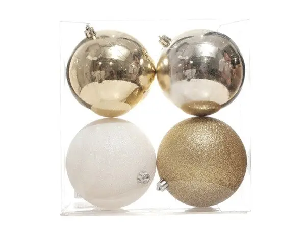 10 Cm Festive Ornament Set (Pack Of 4) – Model 831-2768-23938G-22I 1