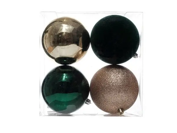 10 Cm Large Festive Balls – Premium Finish 831-2768-23938G-23D 1