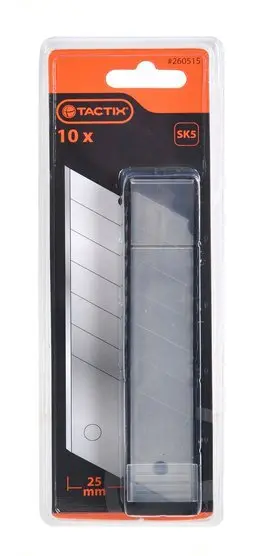 10-Pack Snap-Off Utility Blades – High-Carbon Steel – 260515 1