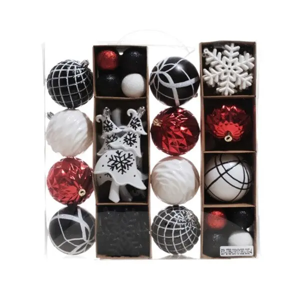10 × 8 Cm Festive Ball Ornaments – Style Variant E 831-2788-239101382-23G 1