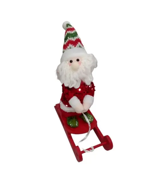 11-Piece Santa & Snow Scene Ornament Set – Red Theme, Model 831-2787-321019-22D 1