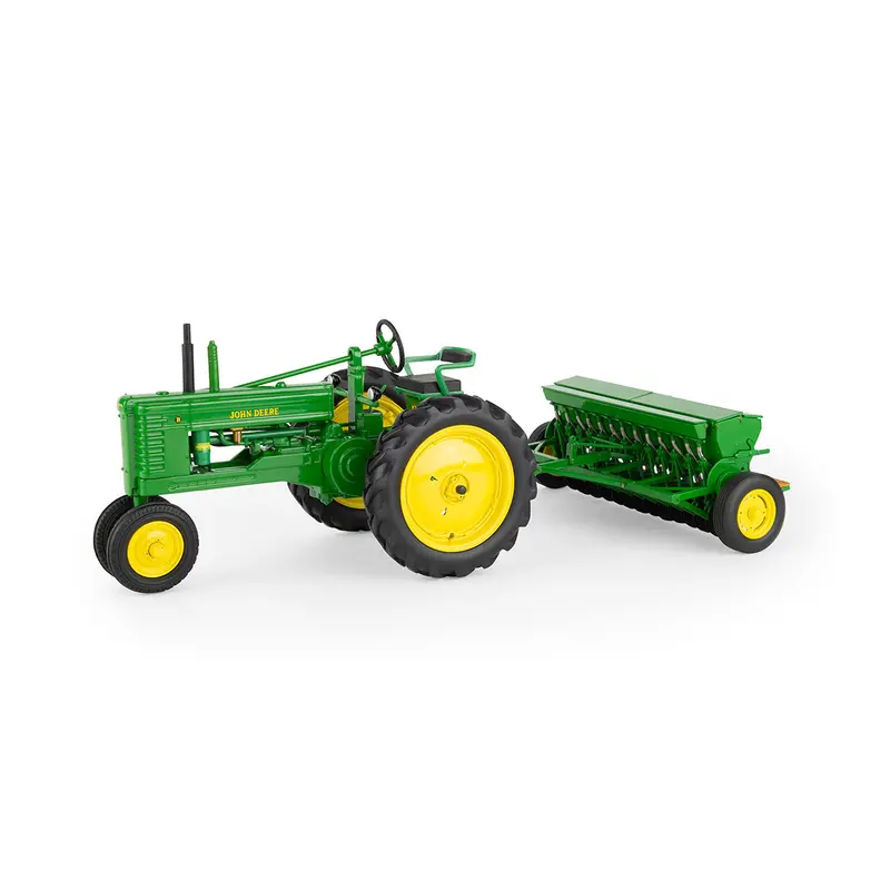 1:16 Scale John Deere Model B Tractor With Van-Brunt Grain Drill 1