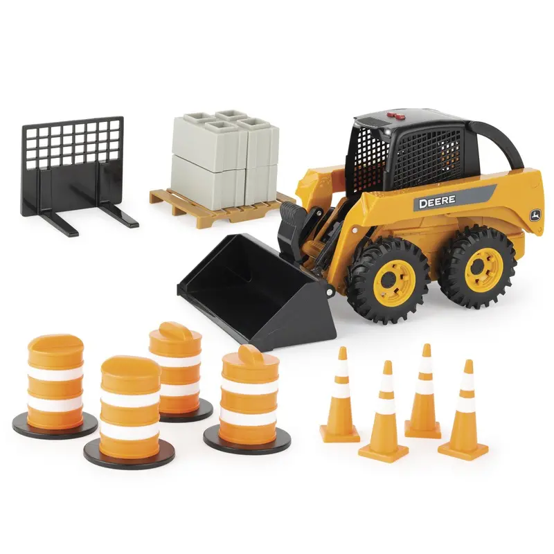 1:16 Scale John Deere Skid Steer Loader Toy Set – Big Farm Series 1