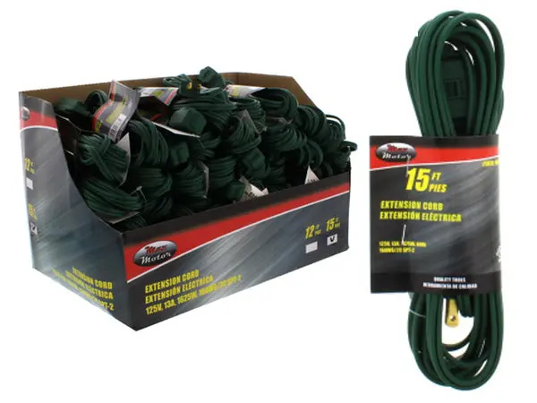 15-Foot 16 Awg Dual-Conductor Extension Cord – Heavy-Duty 972-90110927 1