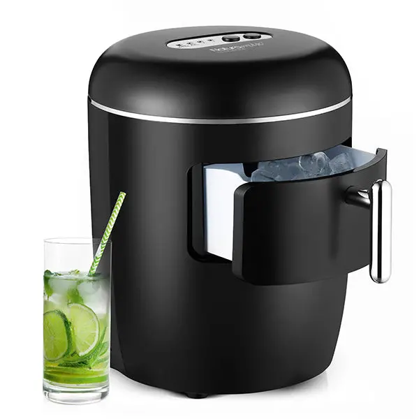 150 W Satin Black Ice Maker By Naturamix 1