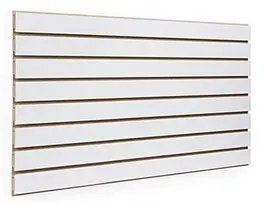 16-Rail Slatted Wall Mdf Panel – 3/4-Inch Thick, Black 1