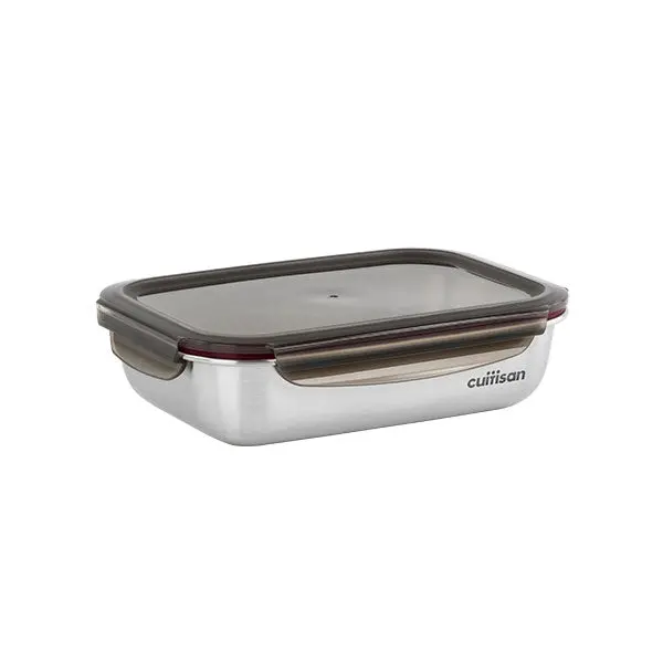 1900 Ml Microwave-Safe Rectangular Stainless Steel Food Storage Container By Cuitisan 1
