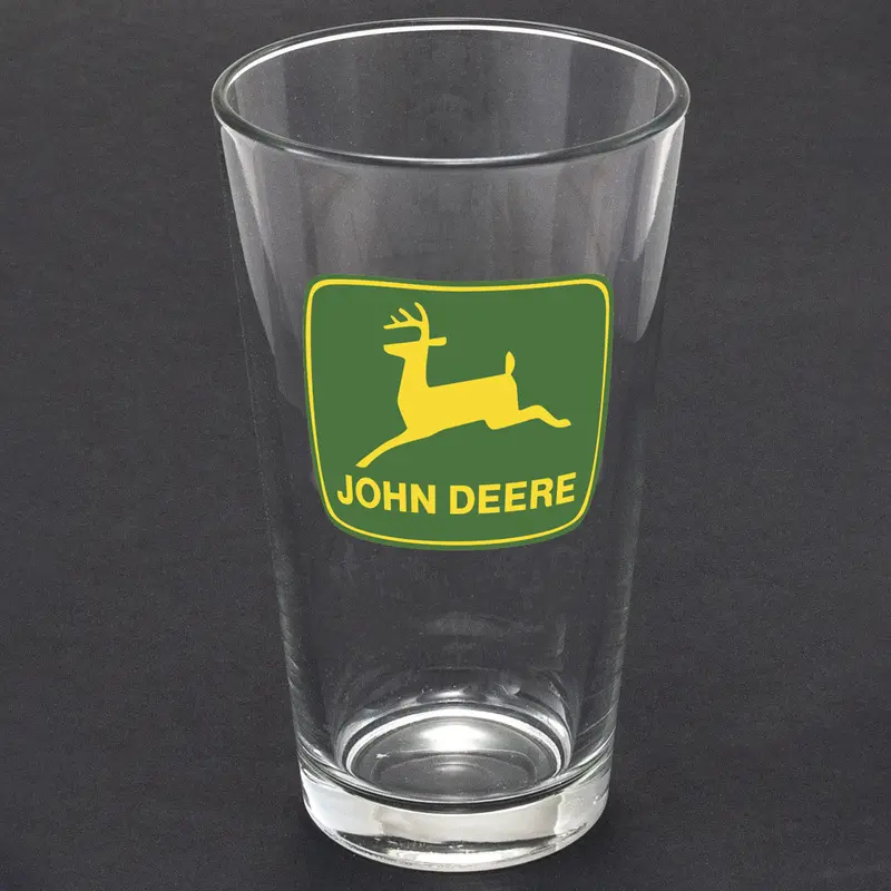 1968 John Deere Logo Glass Tumbler – Etched Collector’S Drinkware 1