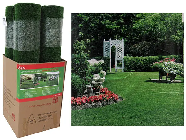 1M X 4M Artificial Grass Roll – Realistic Green Synthetic Turf (Model 964-90107209) 1