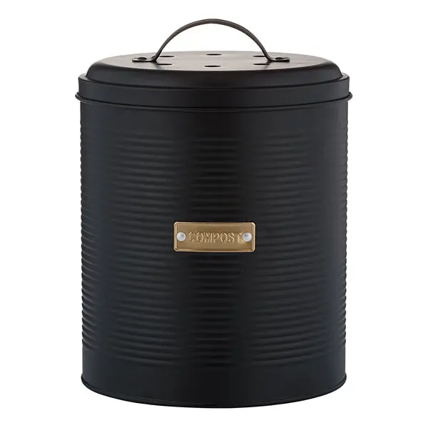 2.5-Liter Black Compost Pail By Typhoon 1