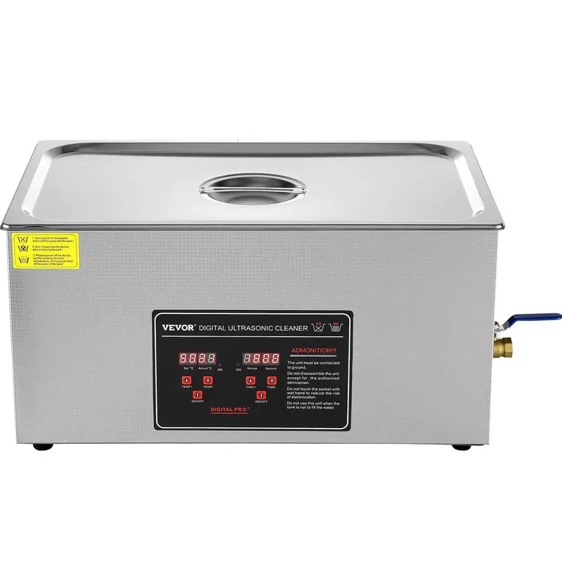 22-Liter Heated Ultrasonic Lab Cleaner – Led Interface With Basket 1