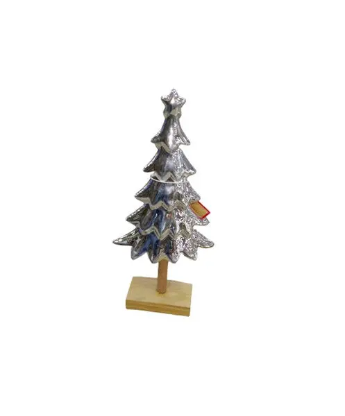 26.1 Cm Silver-Tone Tree Ornament – Elegant Finish, Model 831-Xmtx526-161L-S 1