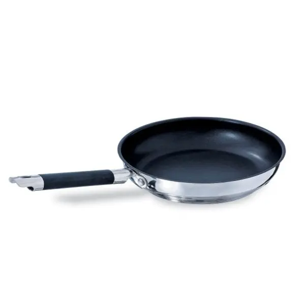 28 Cm Rapid Cook Stainless Steel Non-Stick Frying Pan By Mathon 1