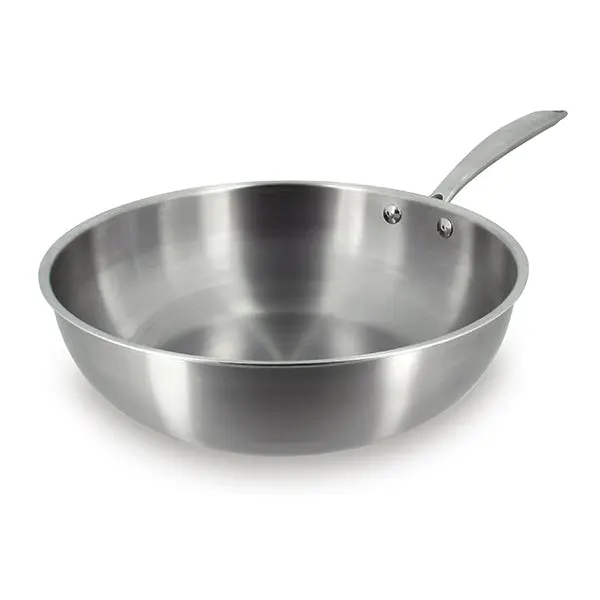 28 Cm Triply Stainless Steel Wok – Menastyl 1