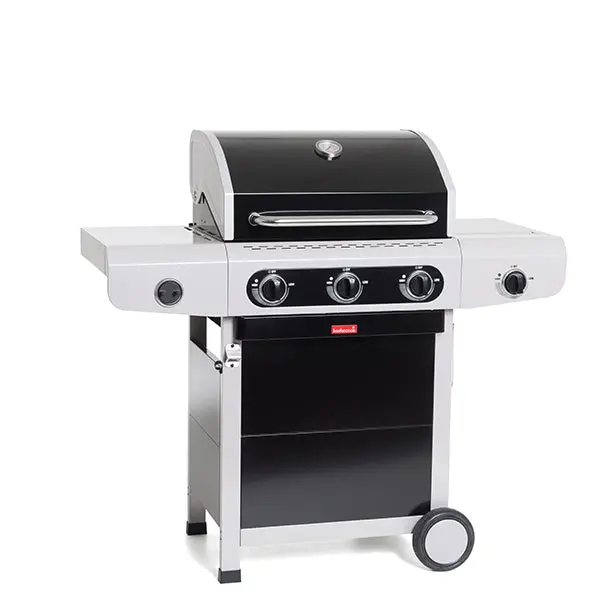 3-Burner Black Gas Barbecue – Siesta 310 – Barbecook 1