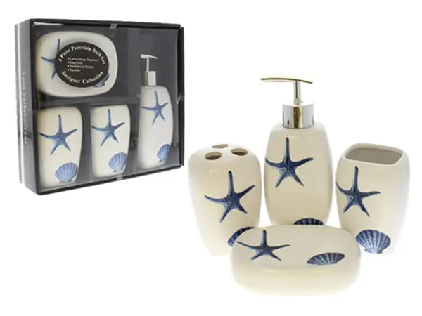 4-Piece Premium Bathroom Accessory Kit – Model 734-611363 1