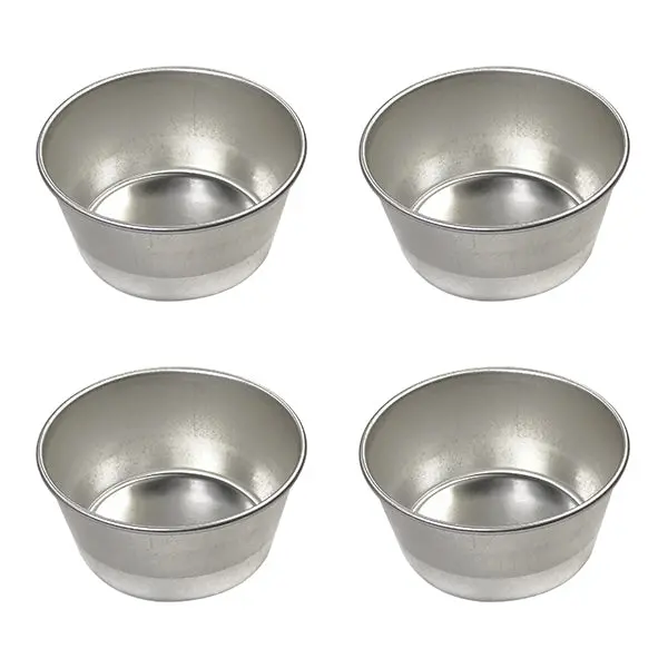 4-Piece Tinplate Muffin Pan Set – Non-Coated Baking Molds By Gobel 1
