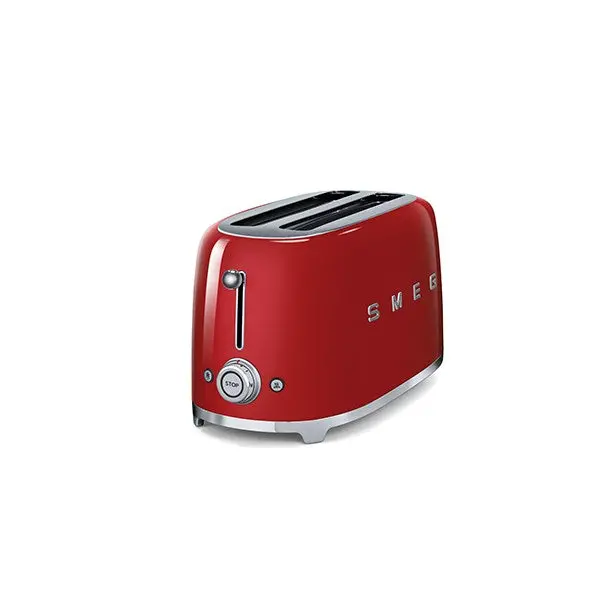 4-Slice Red Toaster – 1500 W, Tsf02Rdeu, Smeg 1