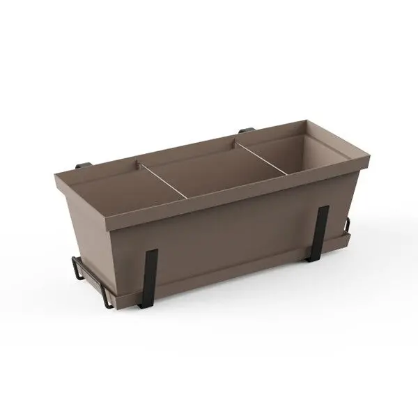 50 × 20 Cm Balcony Planter Kit – Taupe Bracket Included, Model P500 1