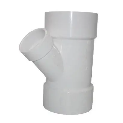 6" X 4" Pvc Drain Reducer Y-Fitting 1