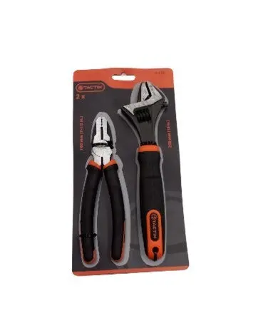 7.5-Inch Combination Pliers And 10-Inch Adjustable Wrench Set, Model 204001 1