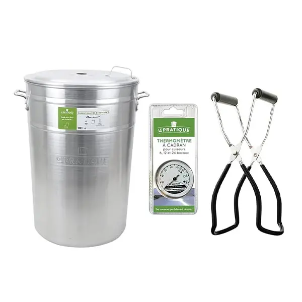 90-Liter Pressure Canning Kit With Dial Thermometer & Jar Lifter – 24-Mason Jar Capacity 1