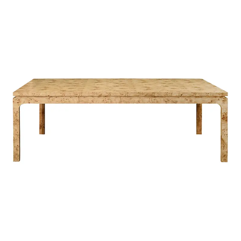 Adams Light Burlwood 86-Inch Rectangular Modern Dining Table 1