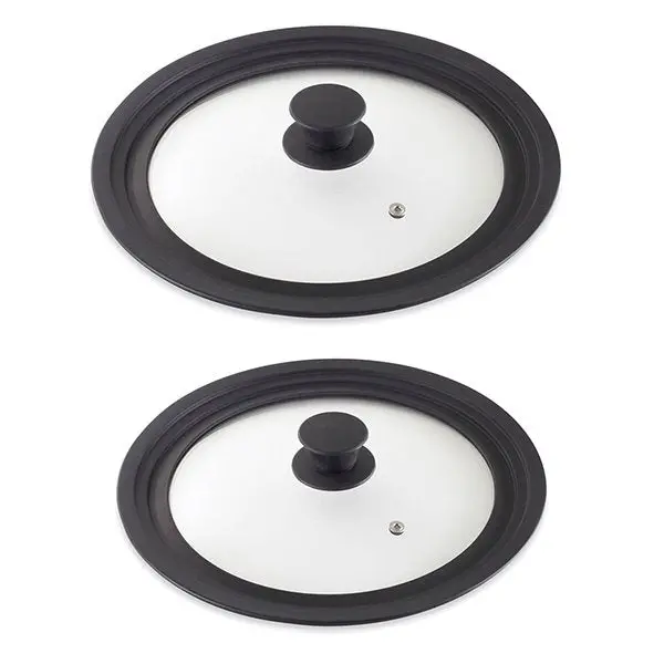 Adjustable Glass Lid Set – Fits Pots & Pans From 16 To 28 Cm, Mathon 1