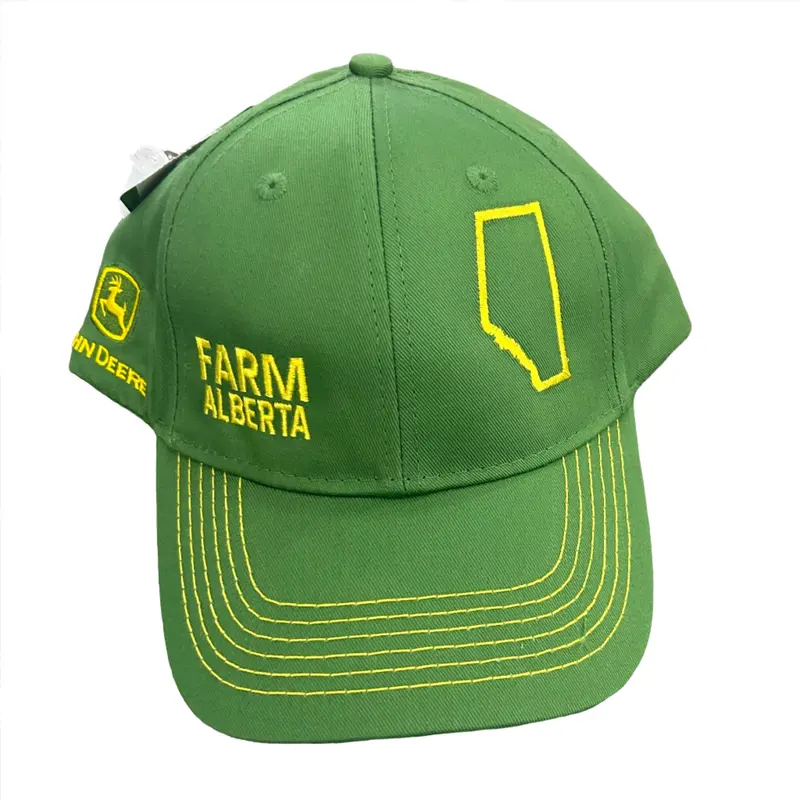 Adult Green Farm Alberta Cap With Authentic John Deere Design 1
