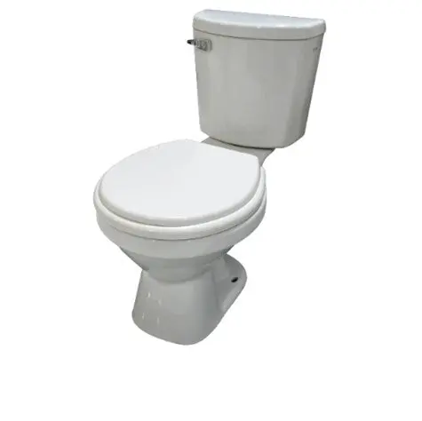 Aldosa 203692 Round White Toilet With Lid 1