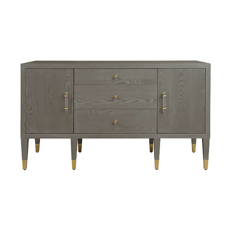 Amherst Smoke Grey Oak Buffet With Storage 1