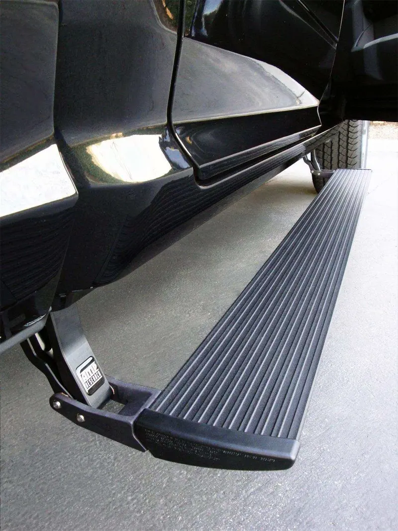 Amp Research Powerstep Plug-And-Play Running Board System With Oem-Style Illuminated Black Finish 1