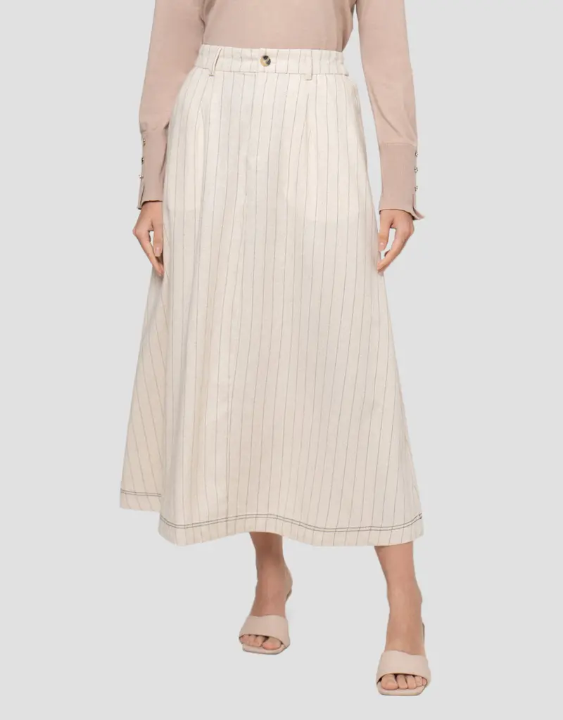 Annisa Women'S Striped Maxi Skirt – Flowy Summer Style 1