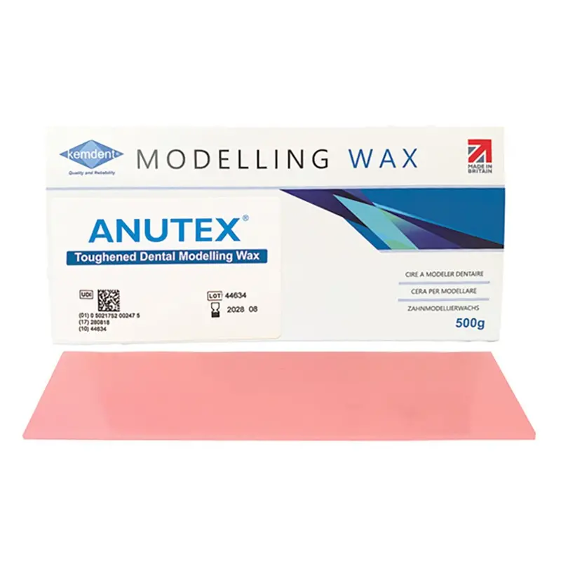 Anutex Pink Wax Sheet – 500G Kemdent Supply For Removable Prosthetics 1