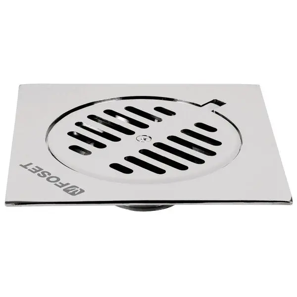 Aqua 6X6-Inch Square Floor Grate – Stainless Steel Look 1