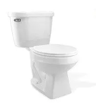 Aquamax Two-Piece White Round-Front Toilet – S670 Series 1