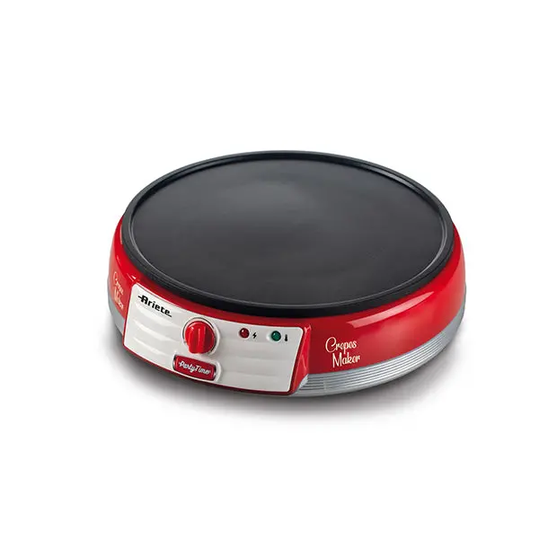 Ariete Party Time Electric Crepe Maker – 1000W Non-Stick Grill Plate 1
