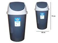 Aura Oversized Plastic Waste Bin – Extra-Large Capacity Design 1
