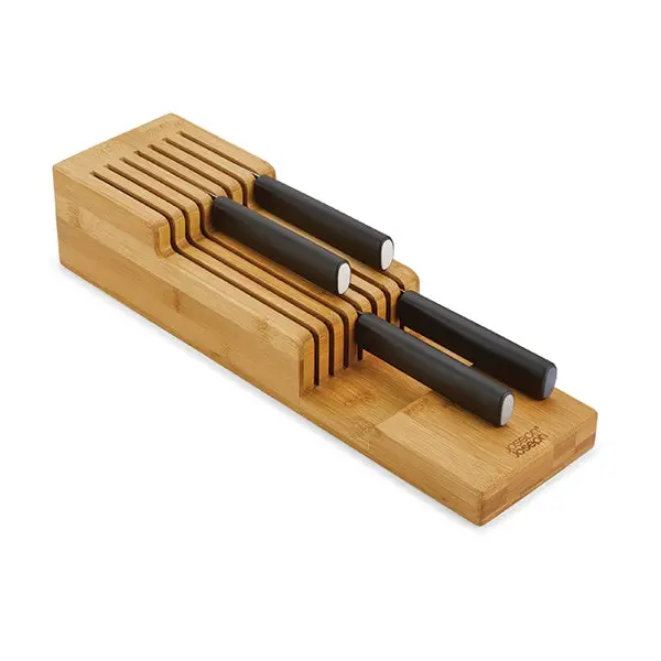 Bamboo Drawer Knife Organizer – Space-Saving Storage, Joseph Joseph 1