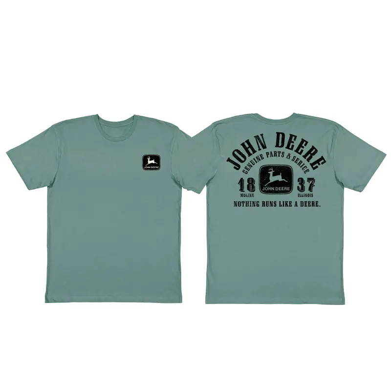 Basil-Colored 'Nothing Runs Like A Deere' Men'S T-Shirt 1
