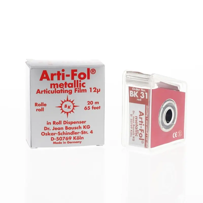 Bausch Articulating Paper – Arti-Fol Bk31, 12 Μm Red, Single-Sided, 22 Mm 1