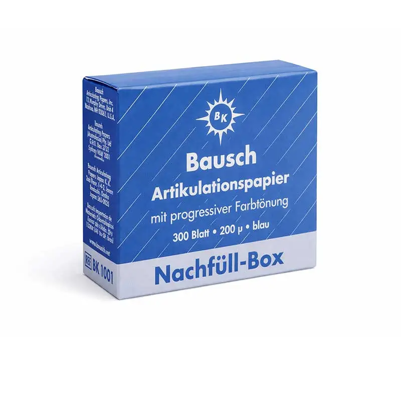 Bausch Bk1001 Blue Articulating Paper – 200 Μm, 300 Sheets 1