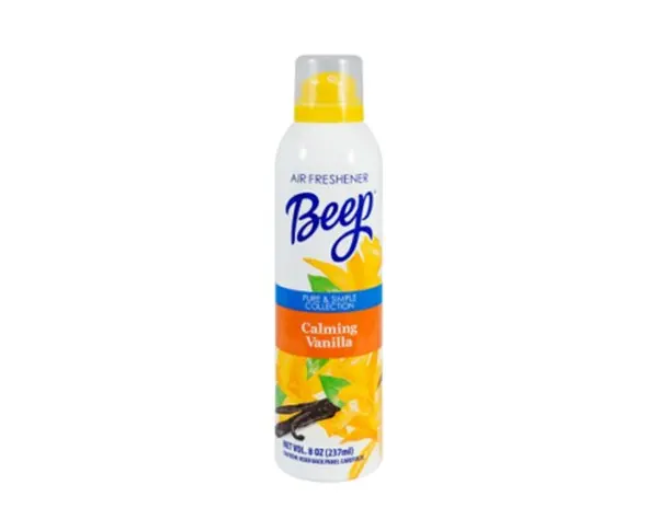 Beep Air Freshener – Calming Vanilla Scent, 8 Oz Can 1