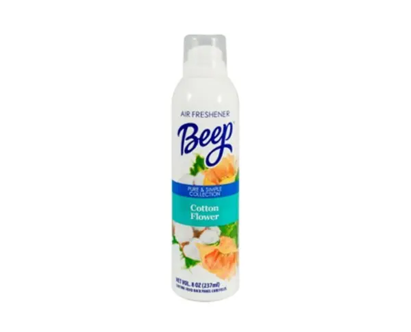 Beep Air Freshener – Cotton Flower Scent, 8 Oz Can 1