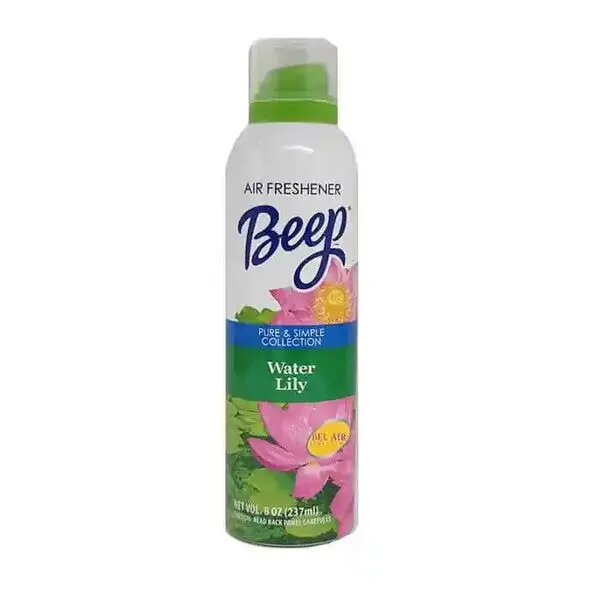 Beep Air Freshener – Water Lily Scent, 8 Oz Can (12-Pack) 1