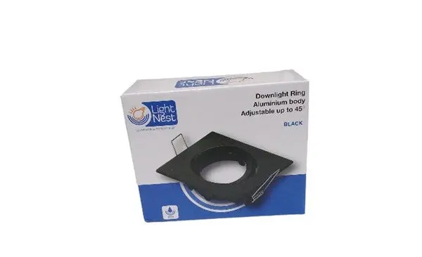 Black Square Directional Led Spotlight – Fixed Beam, Lightnest Series 1