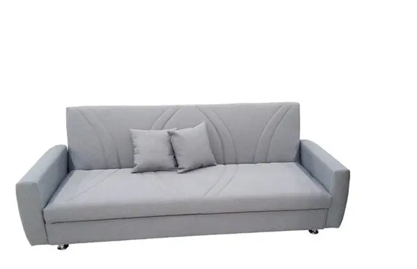 Blue Sofa Bed With Dual Cup Holders – Model D069-Blue 1