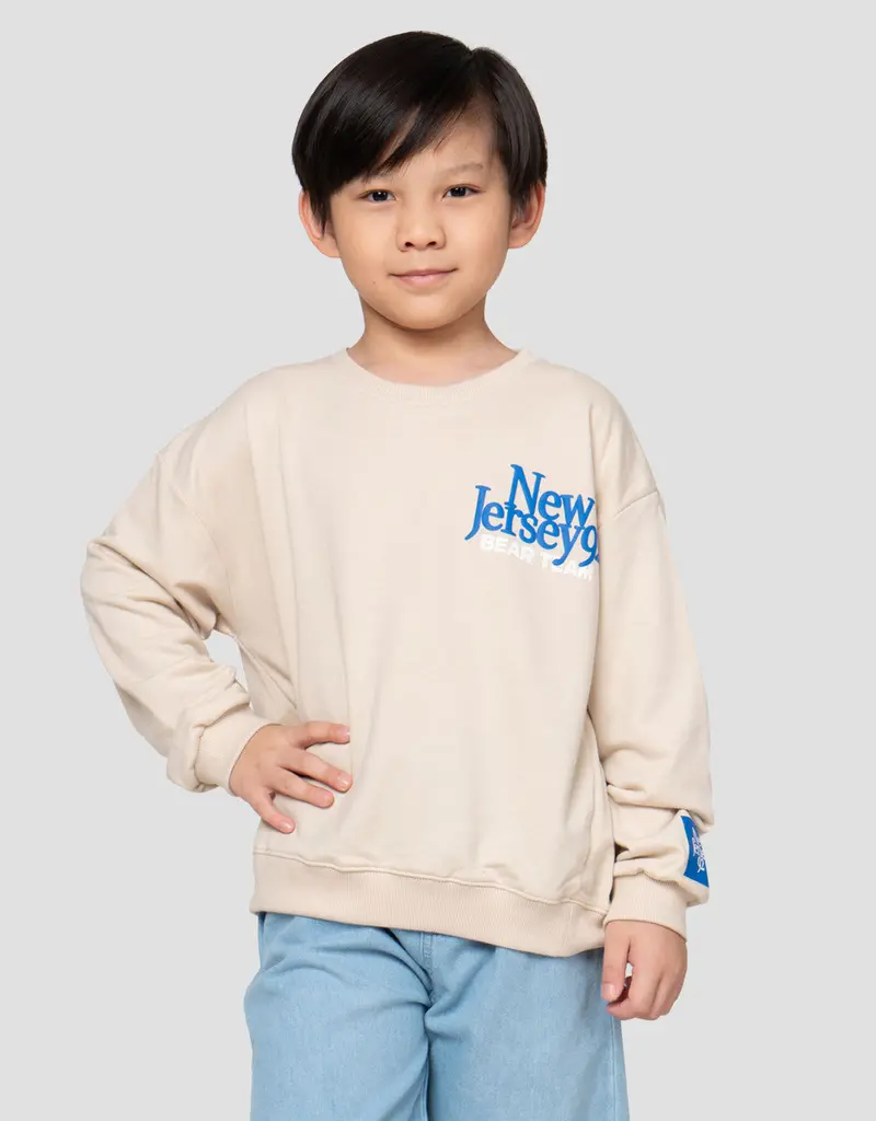Boys' Little M Bear-Themed New Jersey-Style Sweater 1